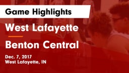 West Lafayette  vs Benton Central  Game Highlights - Dec. 7, 2017