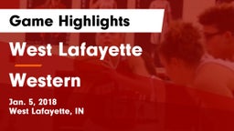West Lafayette  vs Western  Game Highlights - Jan. 5, 2018