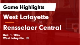 West Lafayette  vs Rensselaer Central  Game Highlights - Dec. 1, 2023