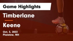 Timberlane  vs Keene  Game Highlights - Oct. 3, 2022