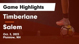 Timberlane  vs Salem  Game Highlights - Oct. 3, 2023