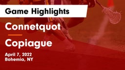 Connetquot  vs Copiague  Game Highlights - April 7, 2022