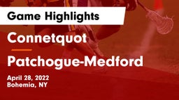 Connetquot  vs Patchogue-Medford  Game Highlights - April 28, 2022