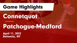 Connetquot  vs Patchogue-Medford  Game Highlights - April 11, 2023