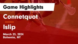 Connetquot  vs Islip  Game Highlights - March 23, 2024