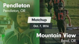 Matchup: Pendleton High vs. Mountain View  2016