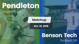 Matchup: Pendleton High vs. Benson Tech  2018