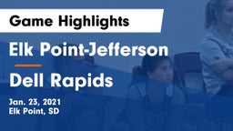 Elk Point-Jefferson  vs Dell Rapids  Game Highlights - Jan. 23, 2021