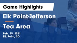 Elk Point-Jefferson  vs Tea Area  Game Highlights - Feb. 25, 2021