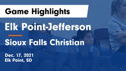 Elk Point-Jefferson  vs Sioux Falls Christian  Game Highlights - Dec. 17, 2021