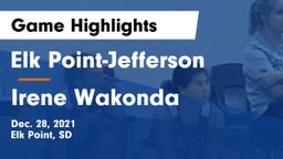 Elk Point-Jefferson  vs Irene Wakonda Game Highlights - Dec. 28, 2021