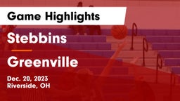 Stebbins  vs Greenville  Game Highlights - Dec. 20, 2023