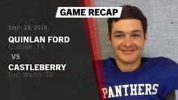 Recap: Quinlan Ford  vs. Castleberry  2016