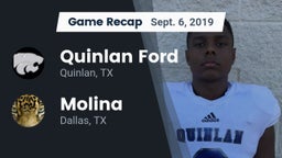 Recap: Quinlan Ford  vs. Molina  2019