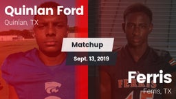 Matchup: Quinlan Ford High vs. Ferris  2019