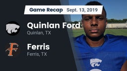 Recap: Quinlan Ford  vs. Ferris  2019