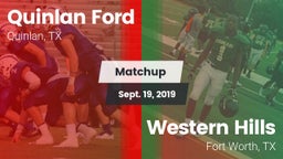 Matchup: Quinlan Ford High vs. Western Hills  2019