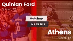 Matchup: Quinlan Ford High vs. Athens  2019