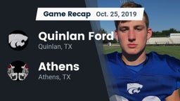 Recap: Quinlan Ford  vs. Athens  2019