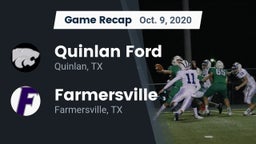 Recap: Quinlan Ford  vs. Farmersville  2020