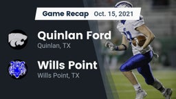 Recap: Quinlan Ford  vs. Wills Point  2021