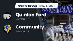 Recap: Quinlan Ford  vs. Community  2021