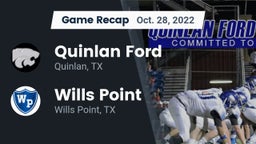 Recap: Quinlan Ford  vs. Wills Point  2022