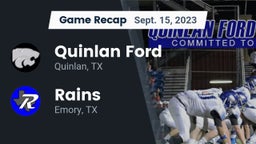 Recap: Quinlan Ford  vs. Rains  2023