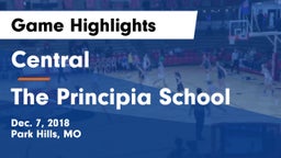 Central  vs The Principia School Game Highlights - Dec. 7, 2018