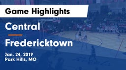 Central  vs Fredericktown  Game Highlights - Jan. 24, 2019
