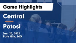 Central  vs Potosi  Game Highlights - Jan. 20, 2022