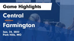 Central  vs Farmington  Game Highlights - Jan. 24, 2022