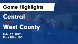 Central  vs West County  Game Highlights - Feb. 12, 2022
