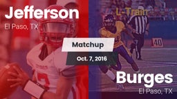 Matchup: Jefferson vs. Burges  2016