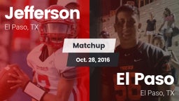 Matchup: Jefferson vs. El Paso  2016