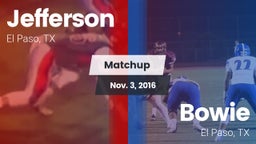 Matchup: Jefferson vs. Bowie  2016