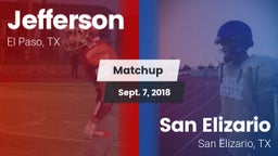 Matchup: Jefferson vs. San Elizario  2018