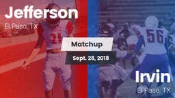 Matchup: Jefferson vs. Irvin  2018