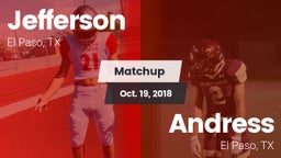 Matchup: Jefferson vs. Andress  2018