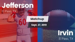 Matchup: Jefferson vs. Irvin  2019