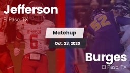 Matchup: Jefferson vs. Burges  2020
