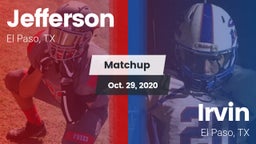 Matchup: Jefferson vs. Irvin  2020