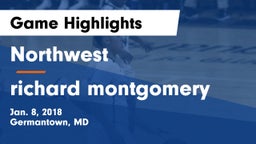 Northwest  vs richard montgomery  Game Highlights - Jan. 8, 2018
