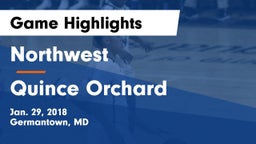 Northwest  vs Quince Orchard  Game Highlights - Jan. 29, 2018
