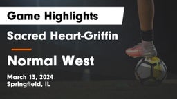 Sacred Heart-Griffin  vs Normal West  Game Highlights - March 13, 2024