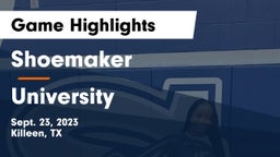 Shoemaker  vs University  Game Highlights - Sept. 23, 2023