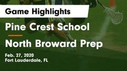 Pine Crest School vs North Broward Prep  Game Highlights - Feb. 27, 2020