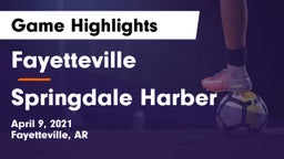Fayetteville  vs Springdale Harber Game Highlights - April 9, 2021
