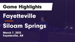 Fayetteville  vs Siloam Springs  Game Highlights - March 7, 2023