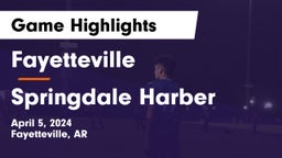 Fayetteville  vs Springdale Harber Game Highlights - April 5, 2024